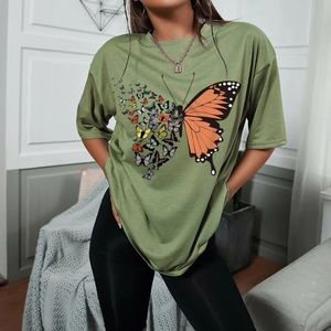 Shein, size Small (oversized), color: green